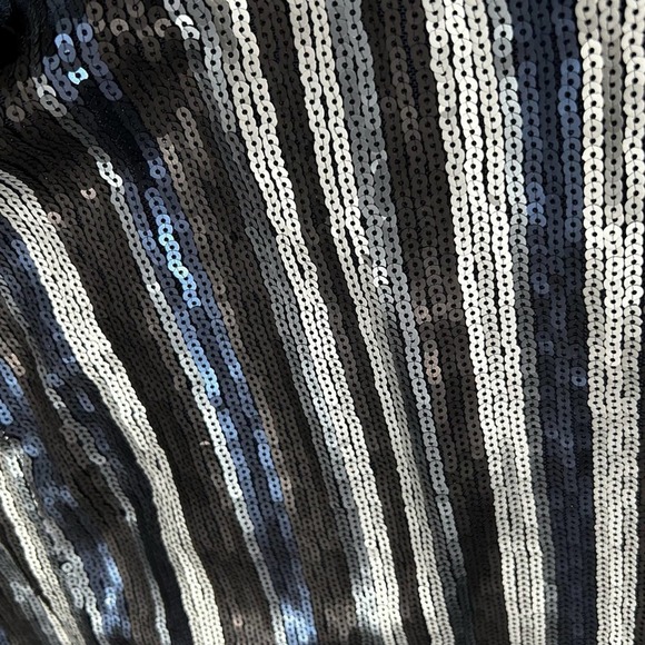 Trixxi Sequins Blue And Silver Mini Dress Size Medium - Picture 5 of 8